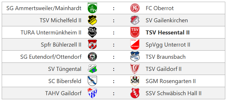Zur Vollansicht klicke auf das Bild. Spieltag Kreisliga B6