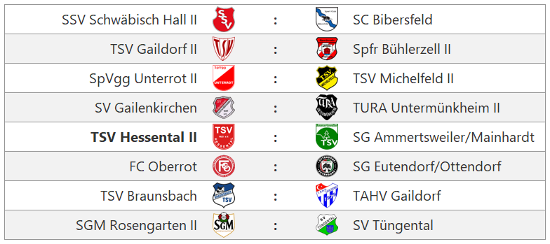 Zur Vollansicht klicke auf das Bild. Spieltag Kreisliga B6